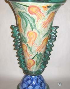 Green Tulip Vase