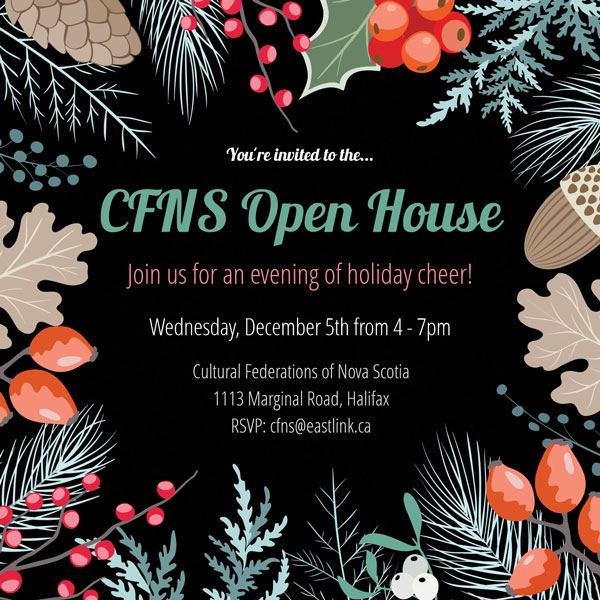 You're Invited To Our Open House! - Visual Arts Nova Scotia