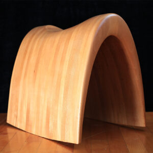 wooden saddle-shaped rocking chair