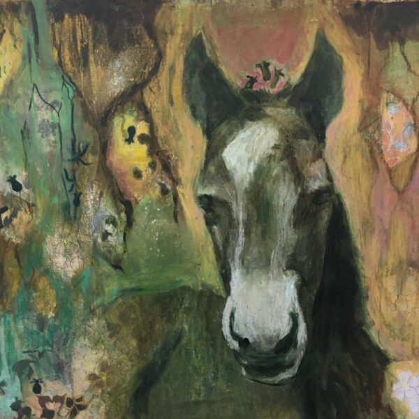 Annie MacDonald, "Baby Jesse", oil and pastel on canvas, 90cm x 60cm, 2020. Image courtesy of artist.